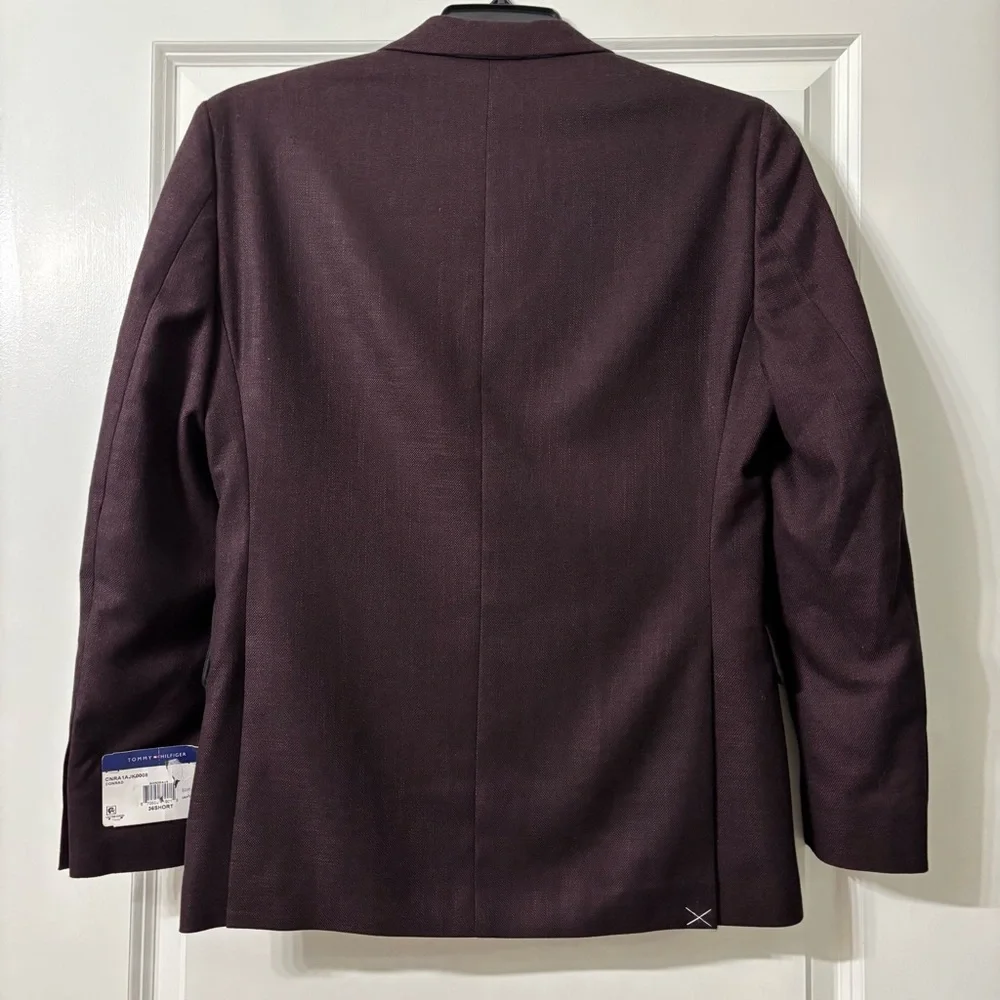 Tommy Hilfiger Conrad Sport Coat Bordeaux Burgundy size 36S